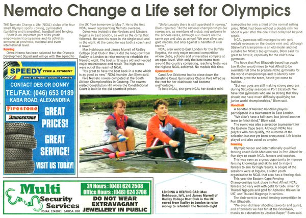 Nemato Change a Life set for Olympics
